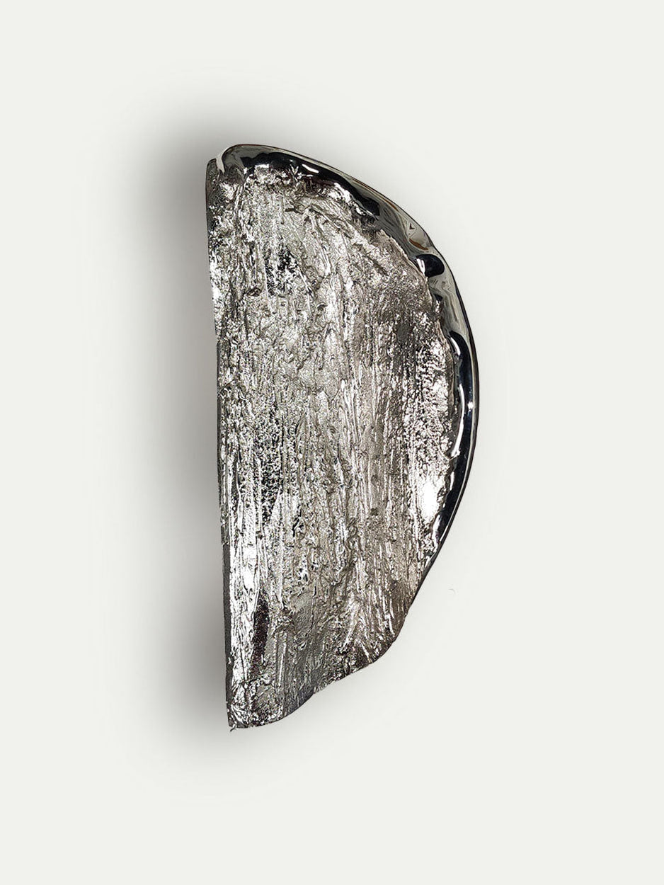Semi Circle Door Handle in Silver for Entryway Doors for villas and apartments.