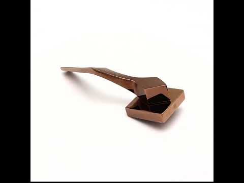 Designer sculpted lever door handles for interiors