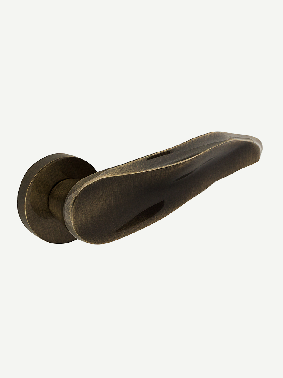 Unique artisanal lever door handles for interior designers