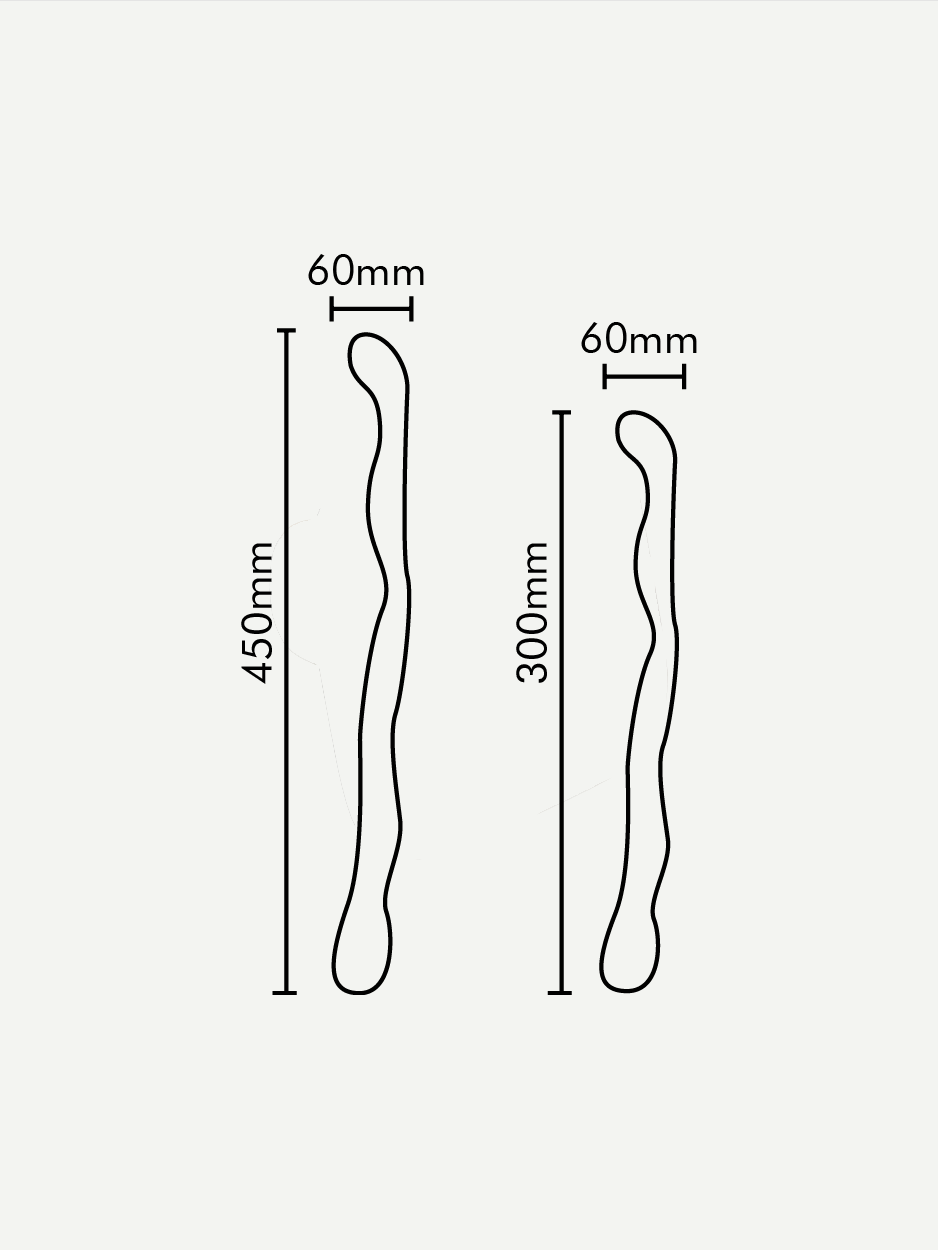 Door handle for interior designers and architects