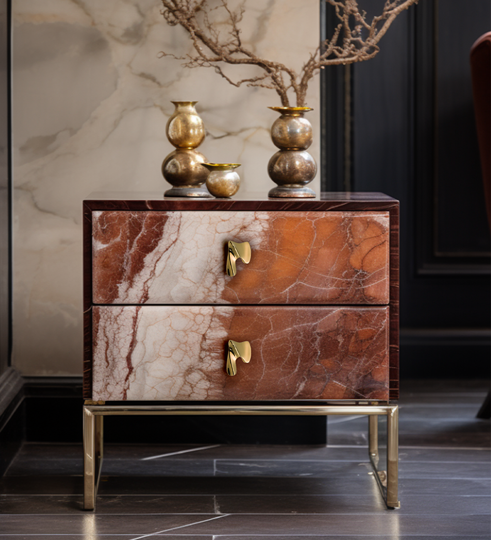 Modern luxury cabinet pulls in gold finish