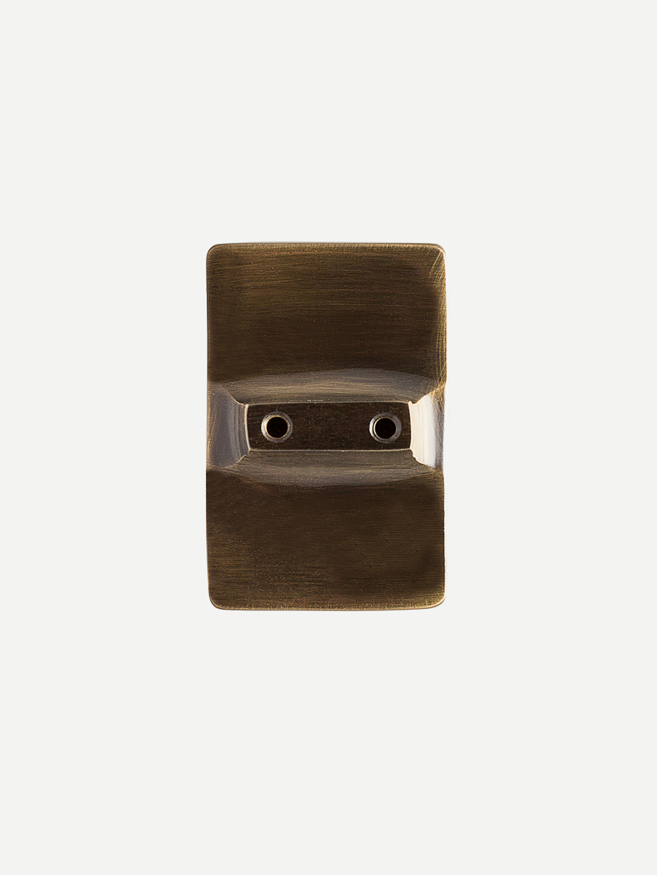 Minimalist wardrobe door pulls in bronze 