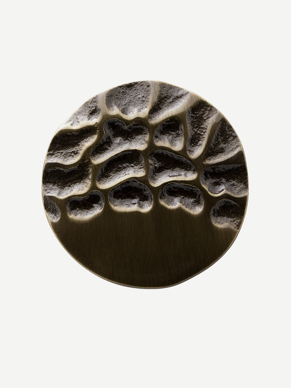 Textured cabinet knob inspired by nature for statement cabinetry